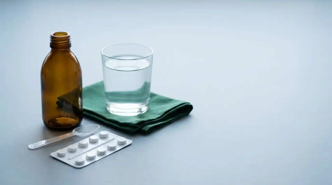 Pantonix 20 mg tablets in a blister pack beside a glass of water on a table